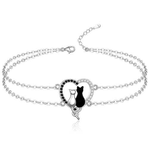 Pulsera de plata de ley con gatos el regalo ideal para mujeres especiales