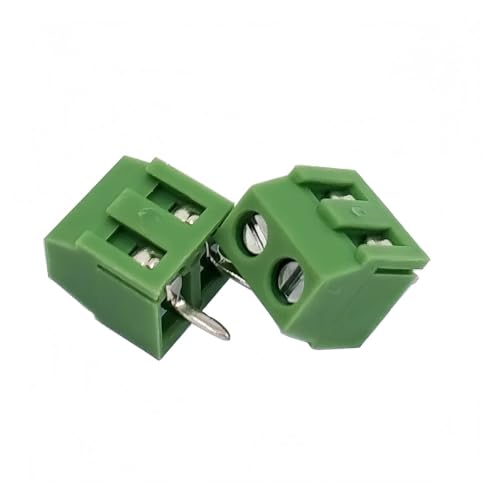 Conector empalmado PCB de 300V y 10A, terminal de tornillo de 2 y 3 pines, 50 uds