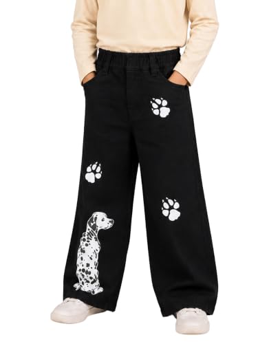 Image of KiddoPanti Boys Baggy Jeans | Stretch Denim Wide Leg Jeans | Elastic Waist Casual Denim Pants | Cotton Blend Loose Fit with 4 Pockets | Kids Street wear | 2-14 Years