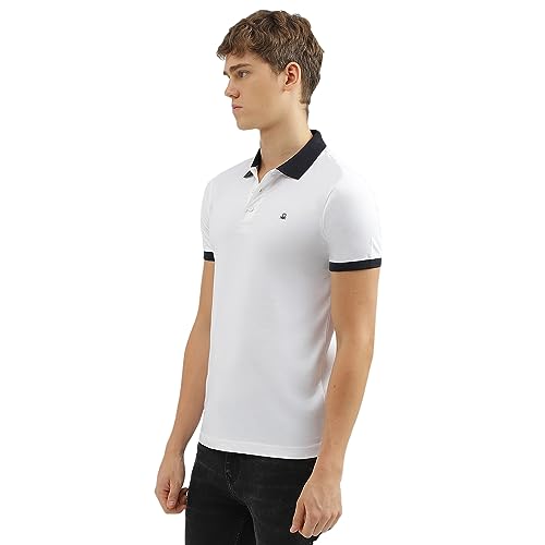 Image of United Colors of Benetton Men's Solid Regular Fit Polo Shirt