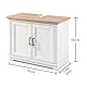 JASMIN Badezimmer Waschbeckenunterschrank in Pinie hell, Artisan Eiche Optik - Landhausstil Bad Unterschrank mit viel Stauraum - 83 x 66 x 43 cm (B/H/T)