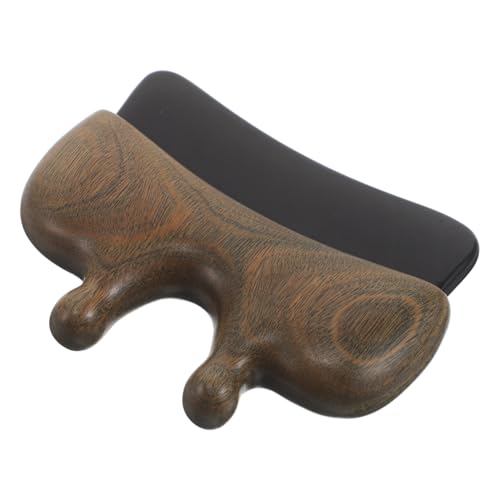 Gua Sha en bois de santal naturel, outil de massage facial de haute qualité