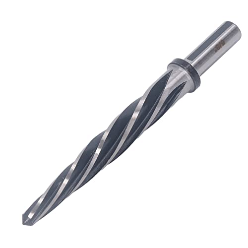 YUKOFE Escariador de 5 flautas M2 Acero de alta velocidad Vástago de 5/8 pulg. Herramienta de escariado precisa y resistente para construcción de mecanizado de hierro fundido de
