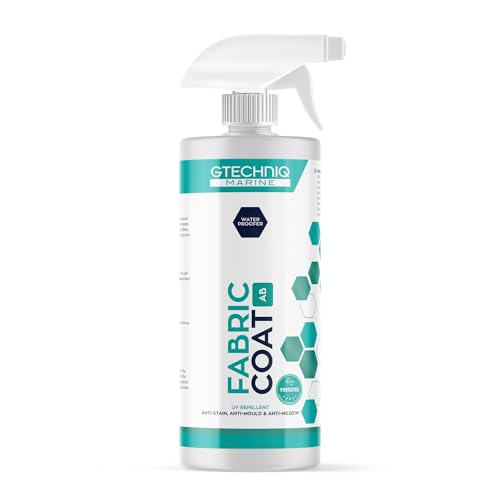 Gtechniq Fabric Coat - Guard for Boat & Yacht Awnings, Seats, Sails & Upholstery - Waterproofs, Protects From Elements - Marine Stain Remover - 500ml