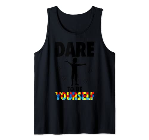 Dare to be yourself tee shirts women crazy autism awareness tank top