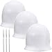 3 Sets Silicone Highlight Cap Reusable Highlight Hair Cap Salon Hair Coloring Dye Cap with Hooks for Women Girls Dyeing Hair