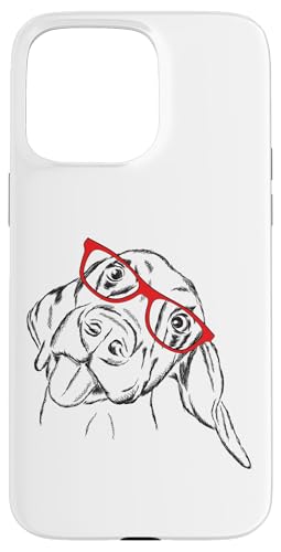 Mens Womens Kids Funny Goofy Red Glasses Vizsla Dog Lover �X�}�z�P�[�X iPhone 15 Pro Max �p