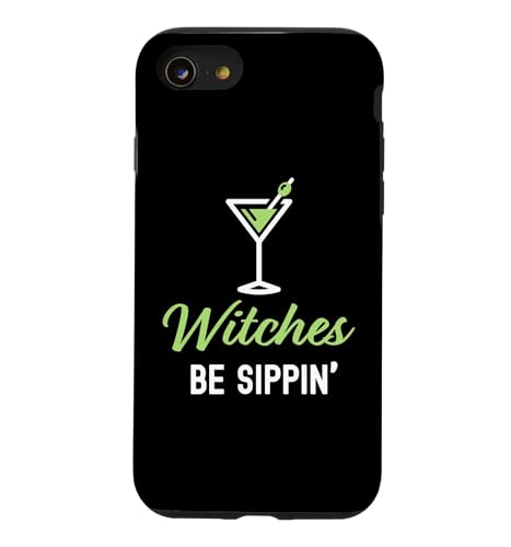 Witches Be Sippin' Happy Halloween ��l�p�h�����N �X�}�z�P�[�X iPhone SE (2020) / 7 / 8 �p