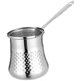 MotiveTech Kaffeekanne/Schokoladenschmelztopf mit Überlaufschutz, Tragbar für Gasherde, Leicht zu Reinigen, L