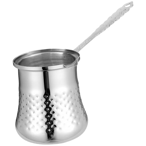 Jiuvaso Caffettiera, scaldaburro, brocca con Manico, Cucina, Argento, Professionale, Ristorante, con beccuccio antitrabocco, Macchina per Il caffè da, L