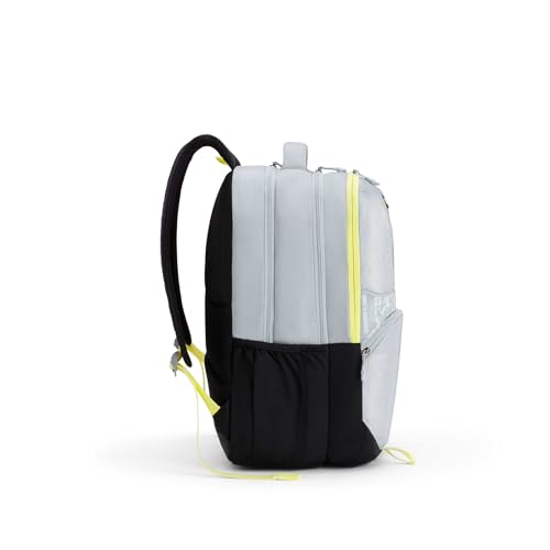 Image of American Tourister Opus | 36 Ltrs | 3 Compartments | Bottle Pocket | Ergonomic Padded Back Panel & Shoulder Straps | High School Backpack | 1 Year International Warranty | Light Grey