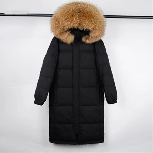 Women Winter Thick Hooded Long Parkas Coat Faux Furry Coat Puffer Warm Jacket With Detachable Hood2