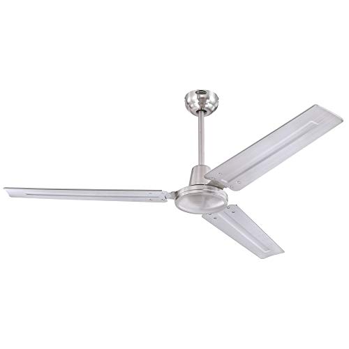 Westinghouse 7238100 Jax, Modern Industrial Style Ceiling Fan with Remote Control, 56 Inch, Brushed Nickel Finish thumbnail 6