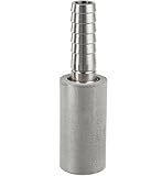TRFVDVERD 1 Piedra difusora de Alta eficiencia - Piedra de oxigenación y aireación de Acero Inoxidable for elaboración casera de Cerveza y acuarios(0.5 Micron)