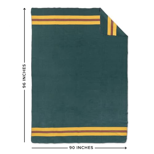 Image of Arcturus Rainier Wool Blanket - Warm, Heavy, Washable, Bed Blanket | Great for Home & Camping (Fort Vancouver, Queen)