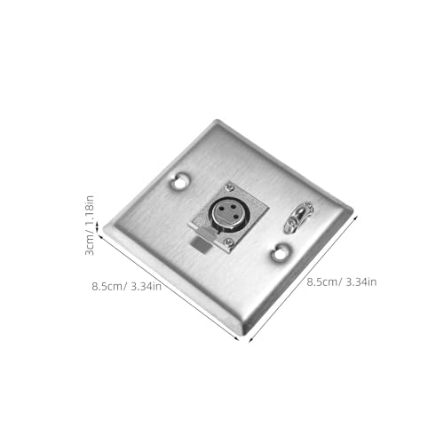 Conector XLR hembra plata para altavoz con aislamiento de goma profesional 2