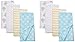 Gerber Unisex Baby 4 Pack Flannel Burp Cloth