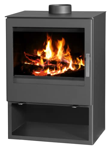 EEK A+ 3-Scheiben Kaminofen Victoria Modena Vision - 9,76kW mit XXL-Sichtscheiben