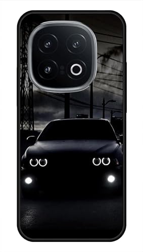 Image of NDCOM for iQOO 13 Back Cover | iQOO 13 Cover Design | Stylish iQOO 13 Case for Enhanced Safety | iQOO 13 Back Cover Black Car Printed Metal Case
