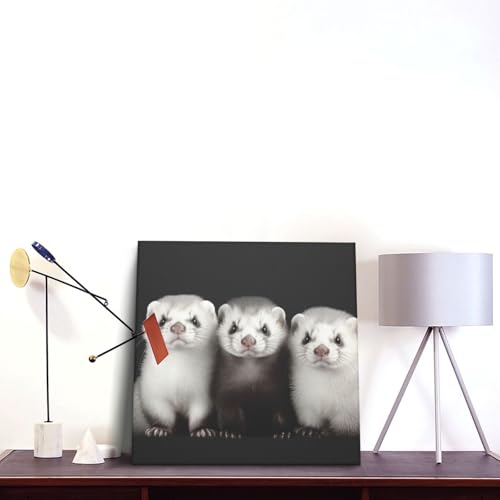 Impression toile furet cadeau original déco salon et bureau - 3