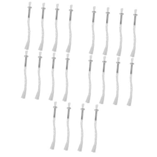 HOLIDYOYO 5sets Oil Lamp Replacement Wicks Bulk Thread Wick Iron Holder DIY Oil Lamp Wicks for Kerosene Lanterns 4pcs*5