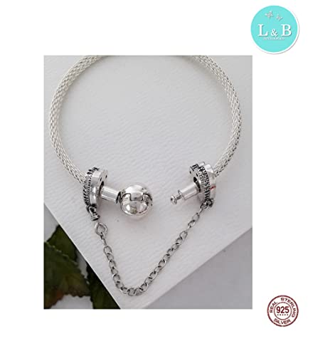 Berloque TRAVA CORAÇÃO 1 em 100% Prata S925 para pulseiras modelo Pandora ou Vivara