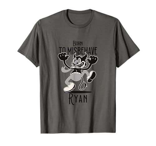 RYAN - Cool Boy Name with cute Devil - Born to Misbehave T�V���c