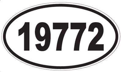 US Decal, Inc. Number 19772 Oval Sticker