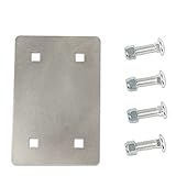 GRAND ORANGE 80LB 200LB Vibrator Mount Plate Tailgate Spreader 1 1/2' Bolts Tailgate Spreader Vibrator Kit