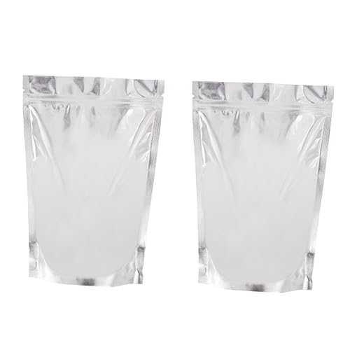 Food-grade Pet/pe Reclosable Bags 100 Pack Aluminum Sealing Storage Pouches 12x20 4 Standing Design