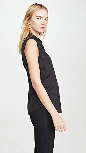 Theory Women's Modern Tanelis Blouse, Black, M #TOP3