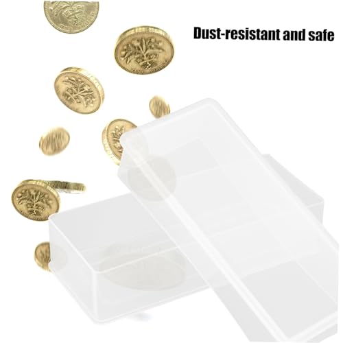 Caja decorativa para almacenamiento de monedas 2 piezas miniatura 4