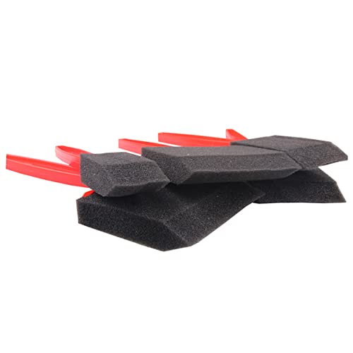 GLSTOY DIY Painting Tools 30pcs Sponge Painting Brushes Wooden Handle for Boys and Girls