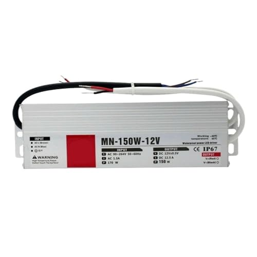 Pilote LED DC12V 150W étanche de qualité supérieure pour intégration architecturale