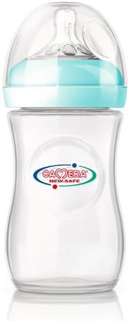 Camera Baby Corporation NEW SAFE ANTI-COLIC System Baby Feeding Bottle (Blue, 240ml/8oz)
