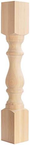 CAROLINA LEG CO. Chunky Monastery Pine Island Leg - Unfinished - Single Leg - Handcrafted in the USA - Dimensions: 5" x 34.5"