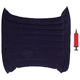 Yardenfun Cojín Inflable para Respaldo de Silla de Ruedas - Almohada Lumbar ergonómica y Transpirable con Superficie flocada e inflador - Respaldo portátil y Agradable para la Piel para Silla de
