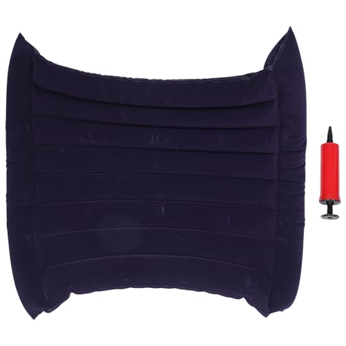 Cojín lumbar inflable ergonómico de tejido flocado para silla de ruedas 2