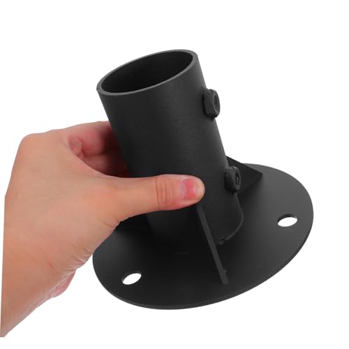 Base de support de poteau Lurrose avec bride pour fixation solide au sol - 4