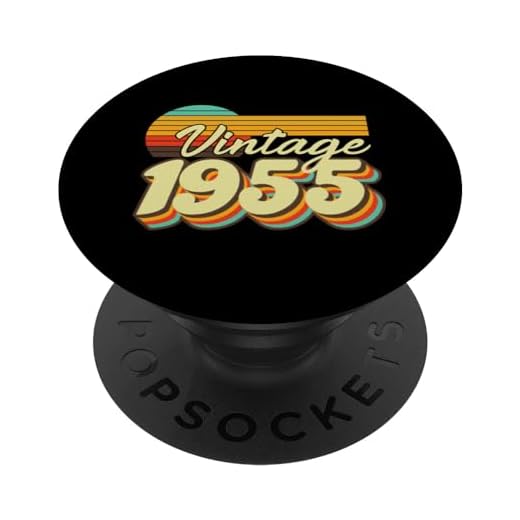 1955 Vintage Cumpleaños Retro Edición Limitada Hombres Mujer PopSockets PopGrip Intercambiable