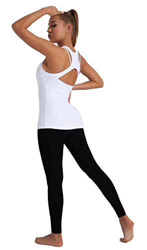 Image of RUNNING GIRL Tank Tops with Built in Bras,Workout Racerback Tank Tops for Women Athletic Yoga Top