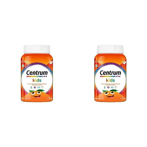 Image of Centrum Kids, World's No.1 Multivitamin with Probiotics, Vitamin C & 11 other nutrients for Immunity, Healthy Digestion & Eye Health (Veg)- 30 Gummies (Pack of 2)