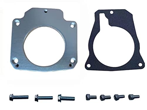 LKONWEE LS Drive By Wire Throttle Body Adapter   LS3 4 Bolt Intake to LS1 3 Bolt TB DBW LS2 LH6 L92 L76 LY2 LY5 LY6 LC9 LFA LH8 LMG L98 L9H L20 L94 LZ1 L99 L96 LC8 L77 551567