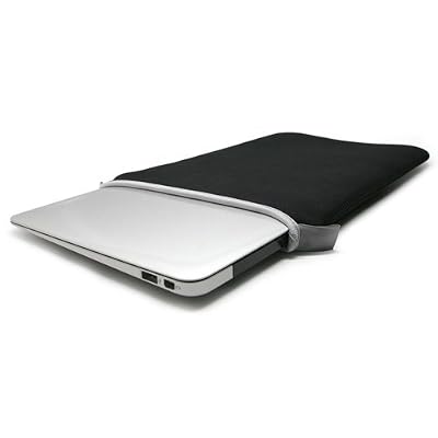 BoxWave Case Compatible with PiPO W12 - SlipSuit, Soft Slim Neoprene Pouch Protective Case Cover - Jet Black