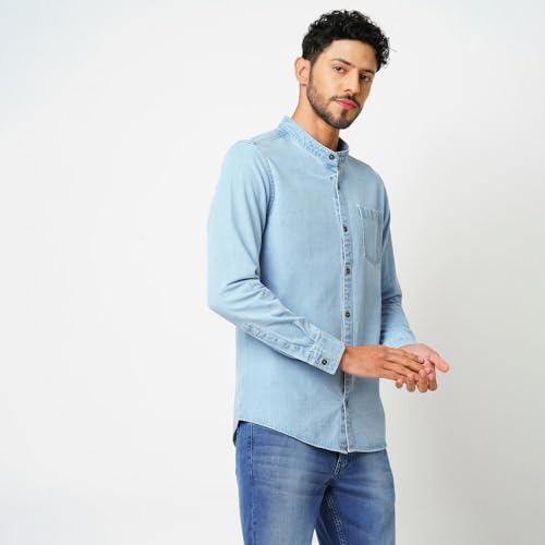 Image of Bombay High Men's Solid Relaxed Fit Shirt