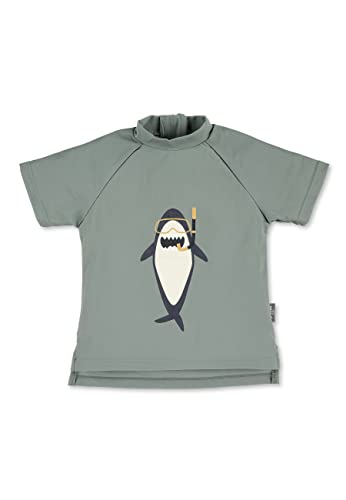 Sterntaler Badeshirt Kurzarm Hai Print - UV-Schutz 50+ Schwimmshirt mit...