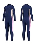 Seaskin Kids Wetsuit for Boys Girls Toddler 2mm Front Zip Full Body Diving Suits Thermal Swimsuits