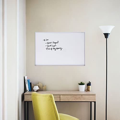 Universal Melamine Dry Erase Board, 36 X 24 Inches Satin-Finished Aluminum (43623) #TOP5