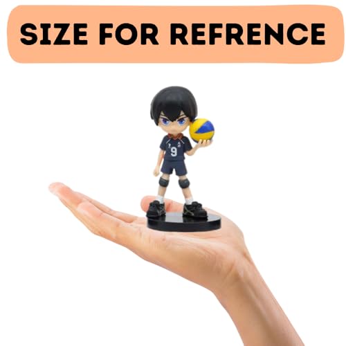 Image of Blue Aura Haikyuu Action Figure Set of 3 Height-9cm Anime Figures | Haikyuu Long Leg Set A Girl