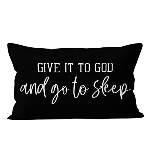 HIWX Bible Verse Pillow Cover 12x20 Christian Bedroom Decor
